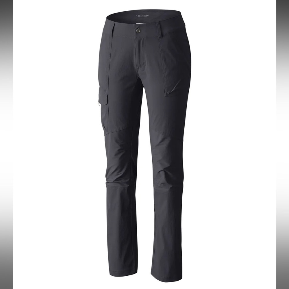 Columbia Silver Ridge Stretch pants Straight leg mid rise nylon gray 8
